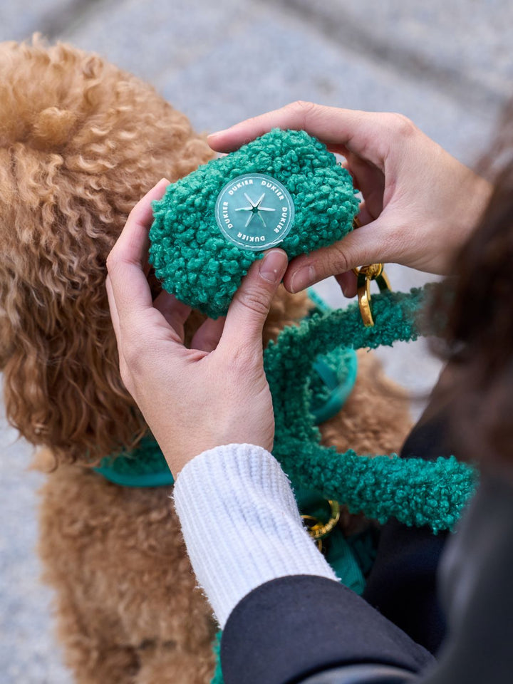 TEDDY GREEN POO BAG HOLDER