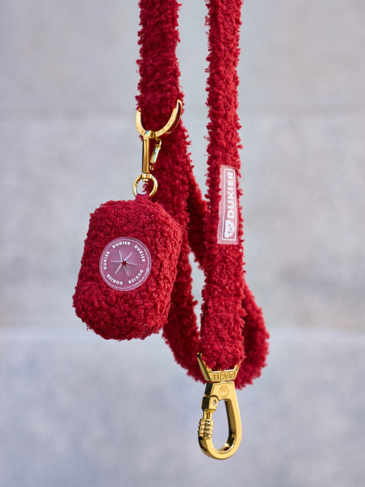 TEDDY RED POO BAG HOLDER