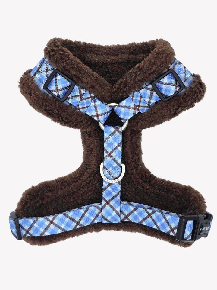 ARNES AJUSTABLE PARA PERRO TARTÁN BLUE MOCCA - Dukier
