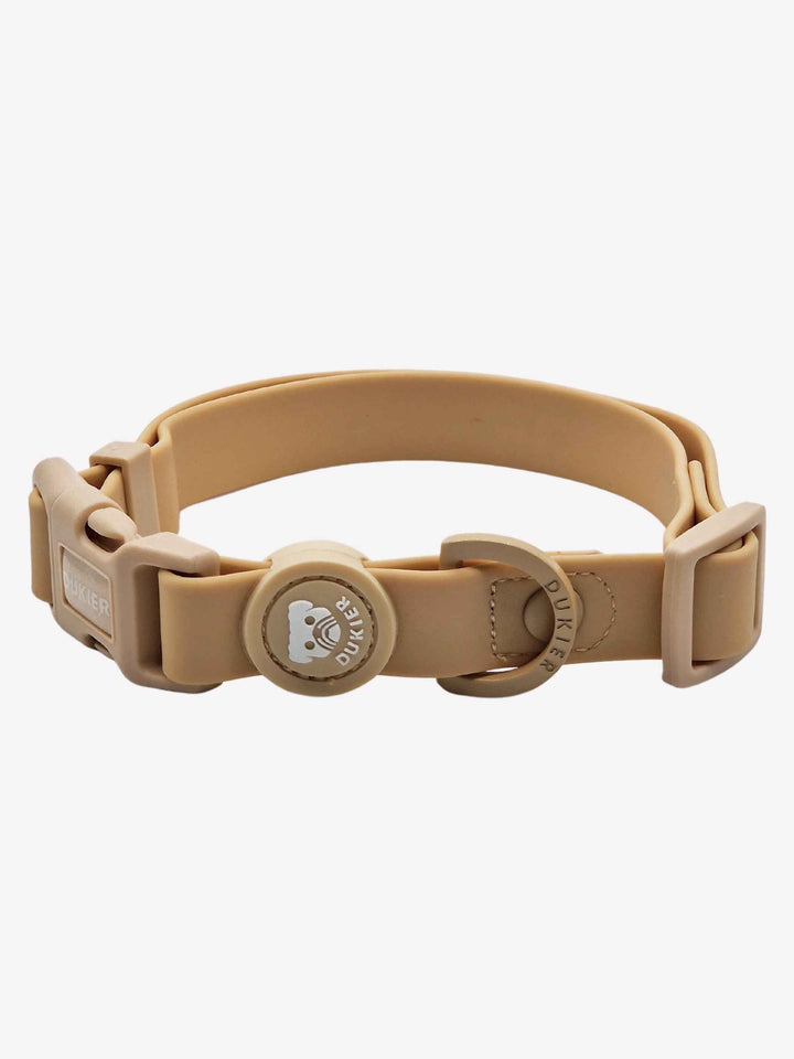 WATERPROOF DOG COLLAR BEIGE