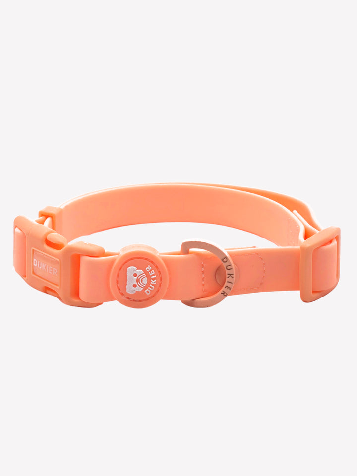 WATERPROOF DOG COLLAR CORAL