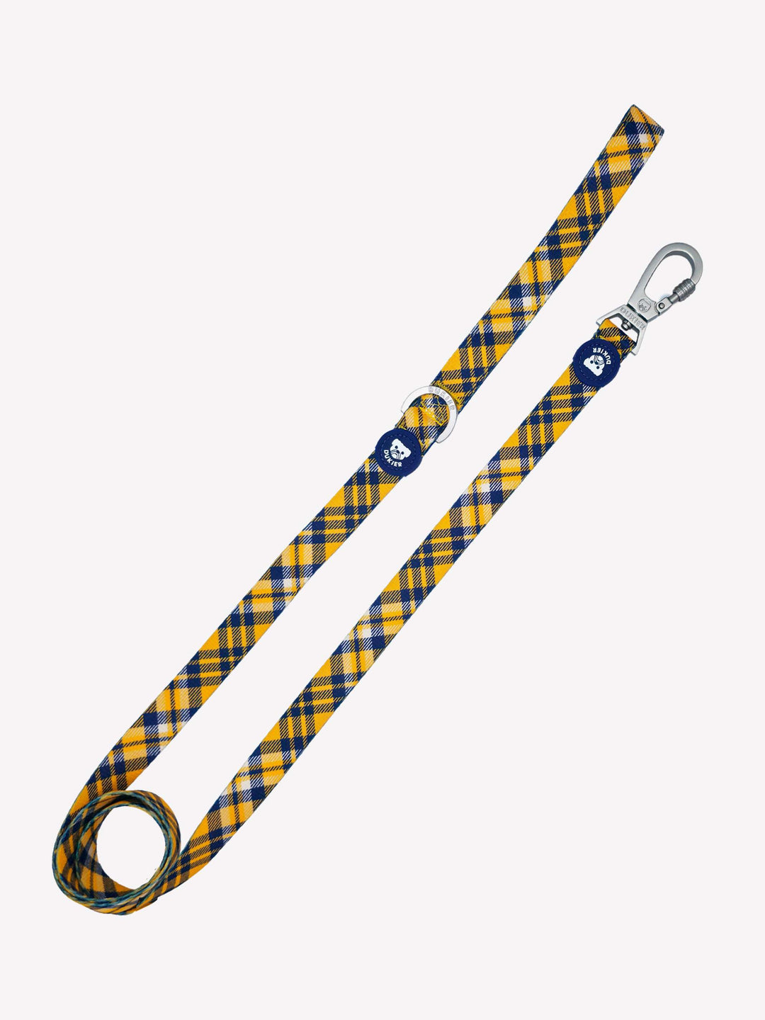 CORREA PARA PERRO TARTÁN MUSTARD