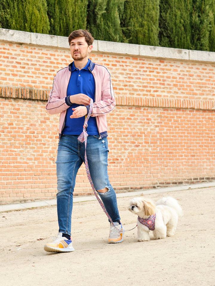 CORREA PARA PERRO FLOWER POWER