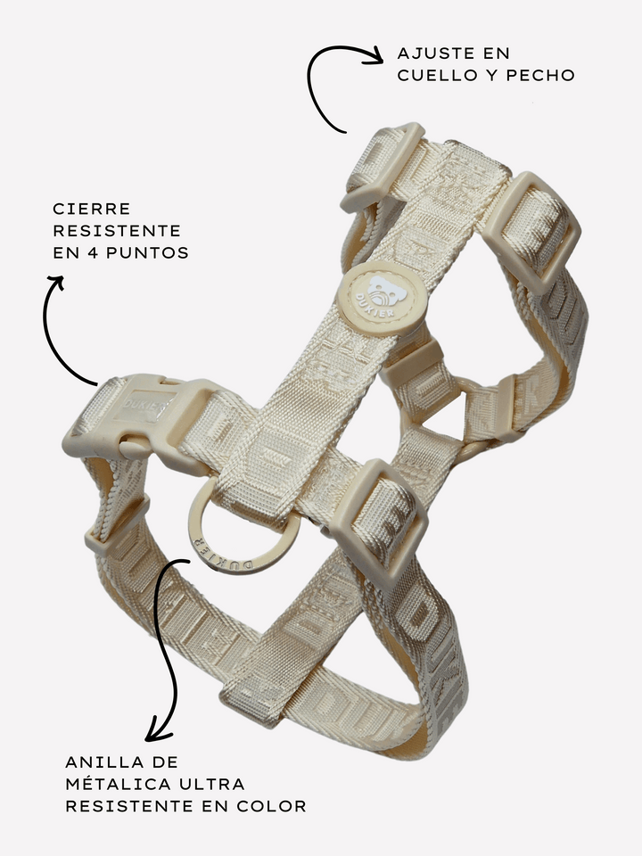 ARNÉS CLÁSICO PARA PERRO BEIGE