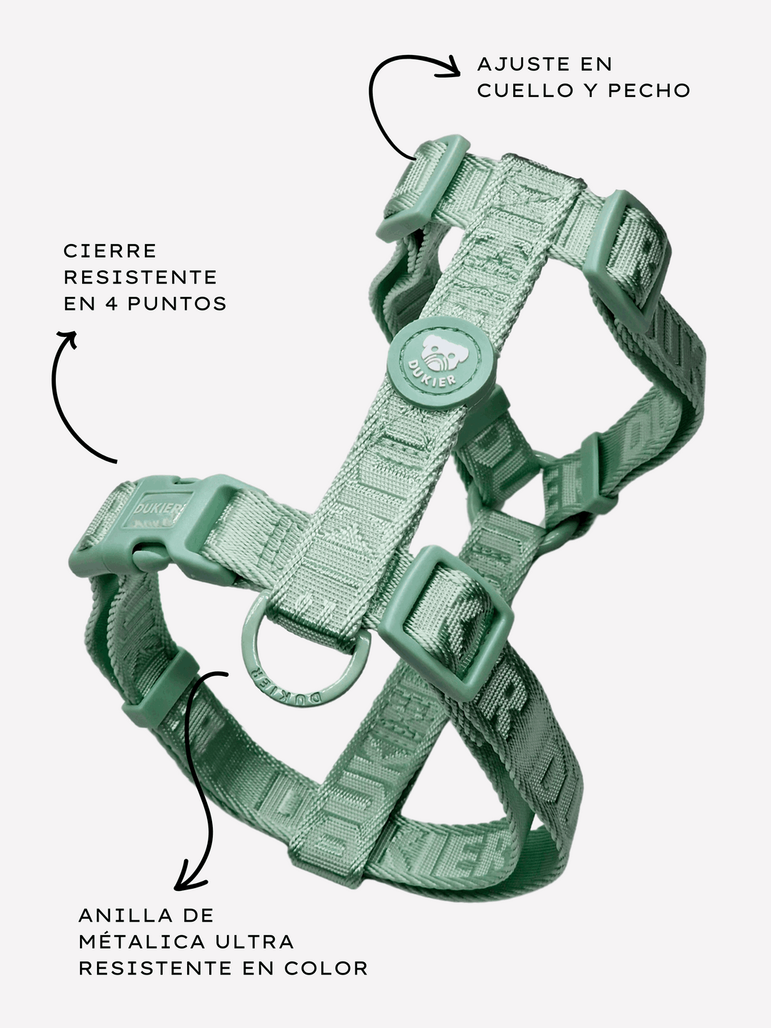 ARNÉS CLÁSICO PARA PERRO SOFT GREEN
