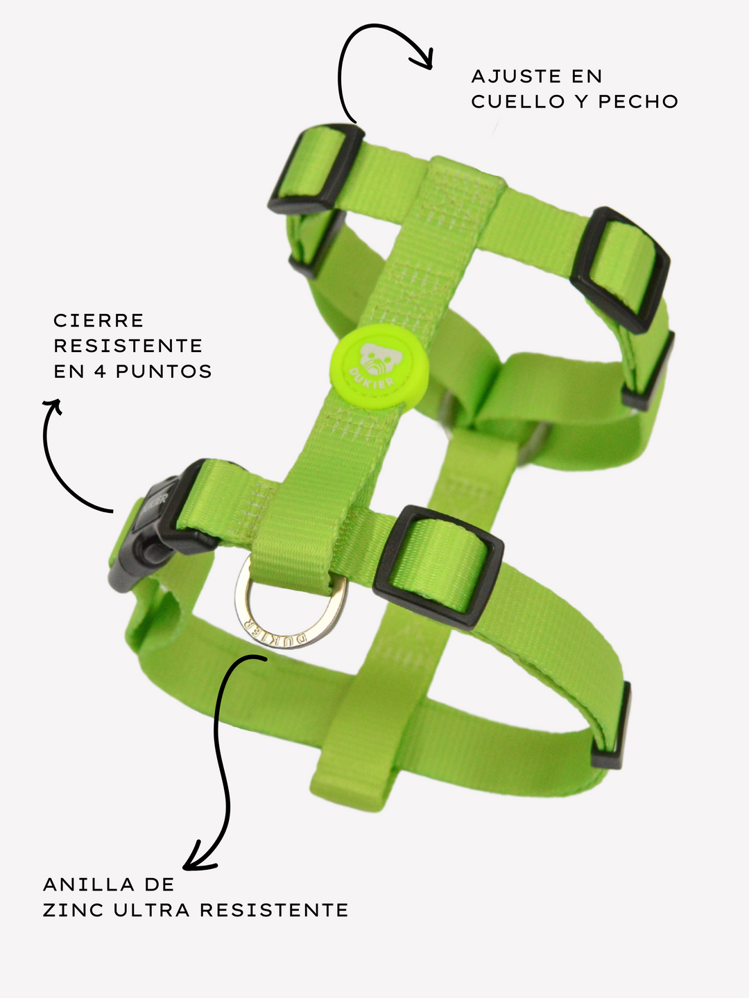 LIME CLASSIC DOG HARNESS