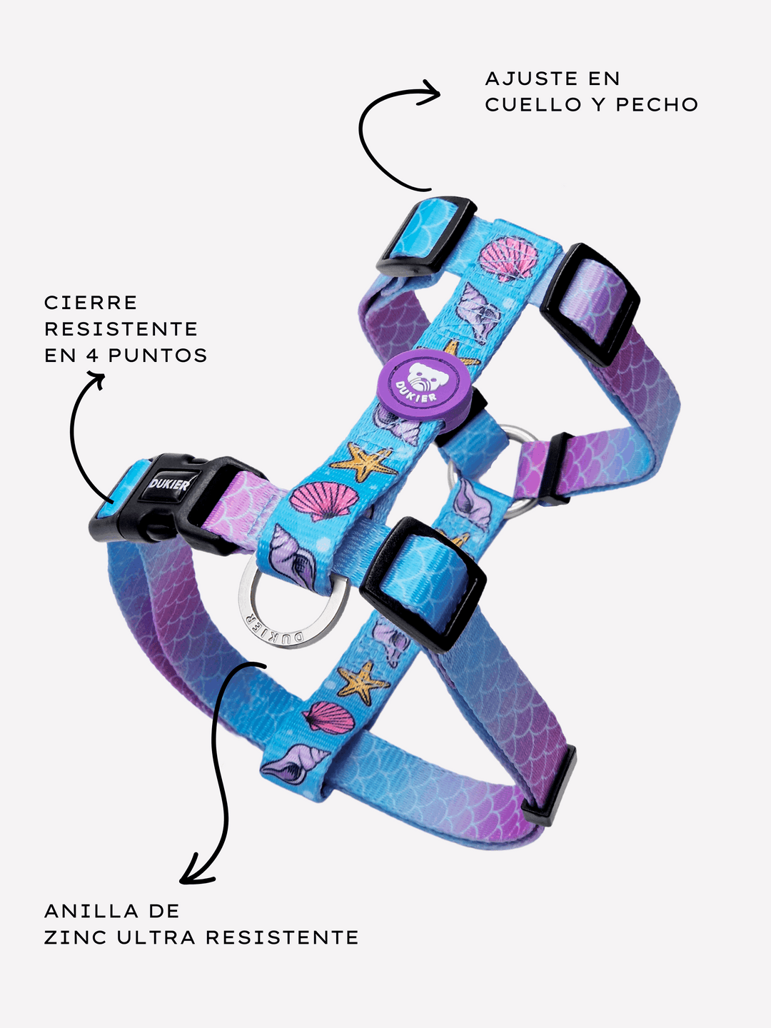 ARNÉS CLÁSICO PARA PERRO MERMAID