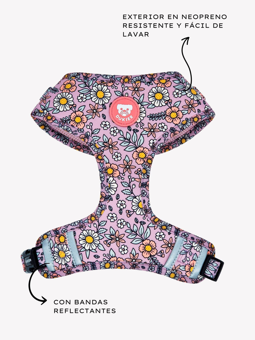 ARNES AJUSTABLE PARA PERRO FLOWER POWER - Dukier