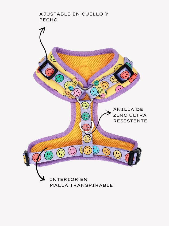 SMILEY ADJUSTABLE DOG HARNESS