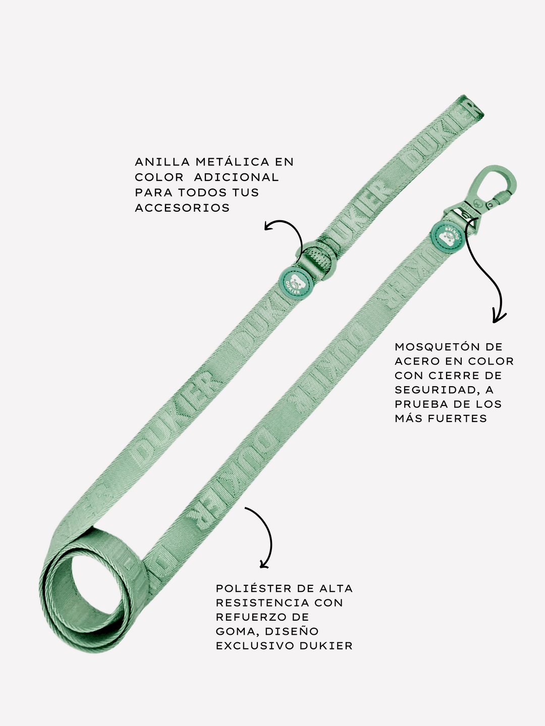 CORREA PARA PERRO SOFT GREEN