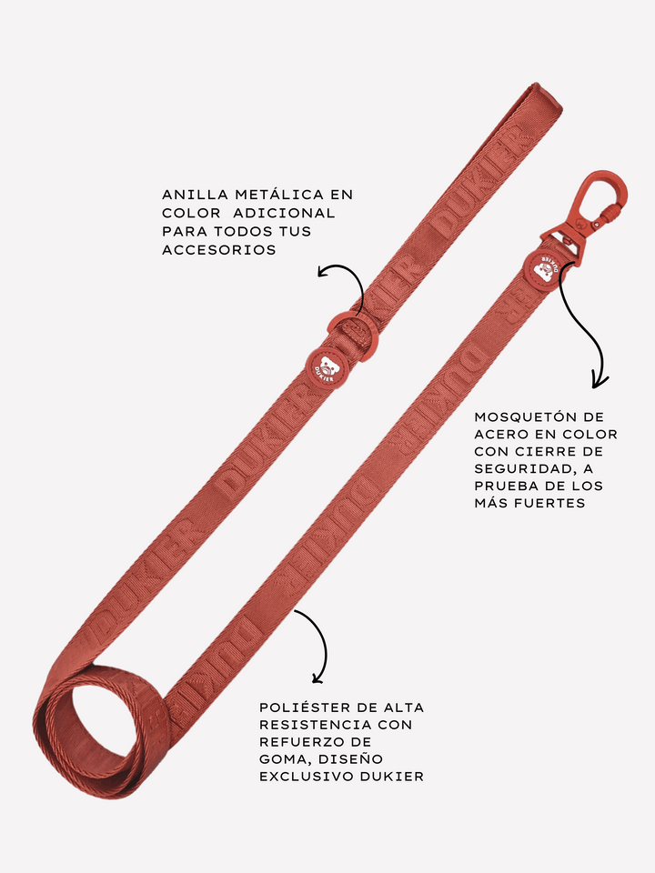 CORREA PARA PERRO TERRACOTA