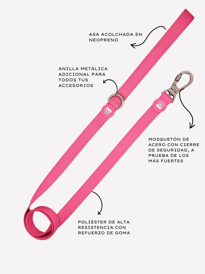 CORREA PARA PERRO PINK