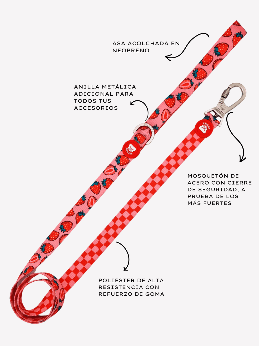 CORREA PARA PERRO BERRY LOVE - Dukier