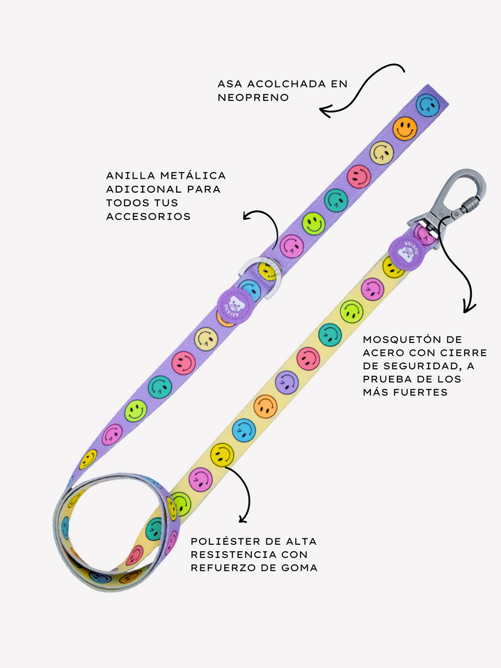 SMILEY LEASH FOR DOGS