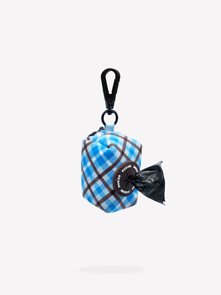 PORTA BOLSAS CACA TARTÁN BLUE MOCCA