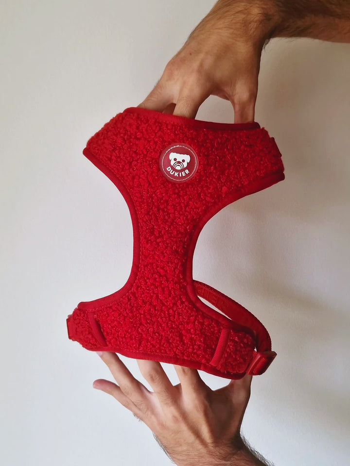 TEDDY RED ADJUSTABLE DOG HARNESS