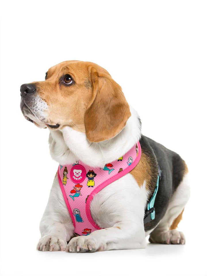REVERSIBLE PRINCESS HARNESS FOR DOGS