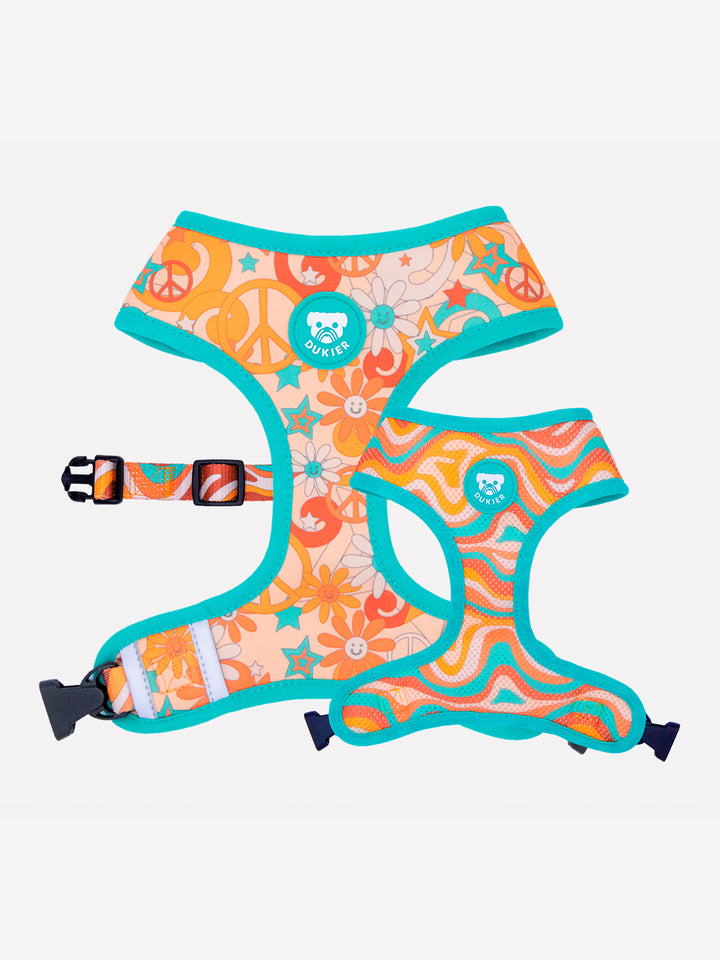 PEACE REVERSIBLE DOG HARNESS