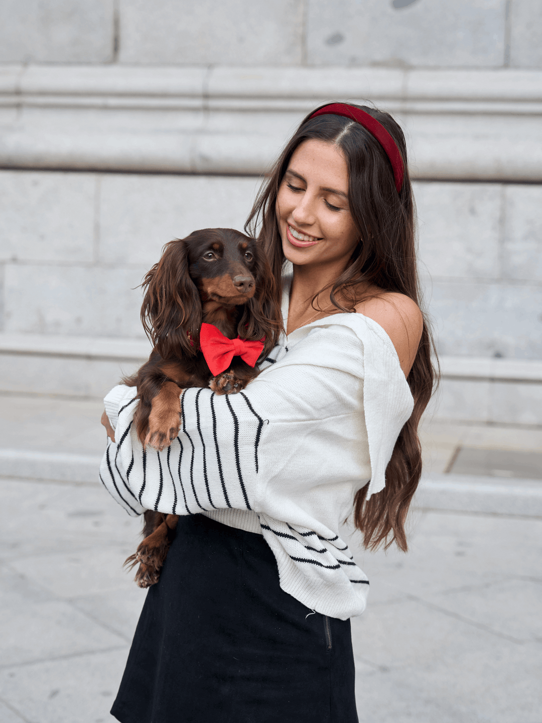 PAJARITA PARA PERRO VELVET RED