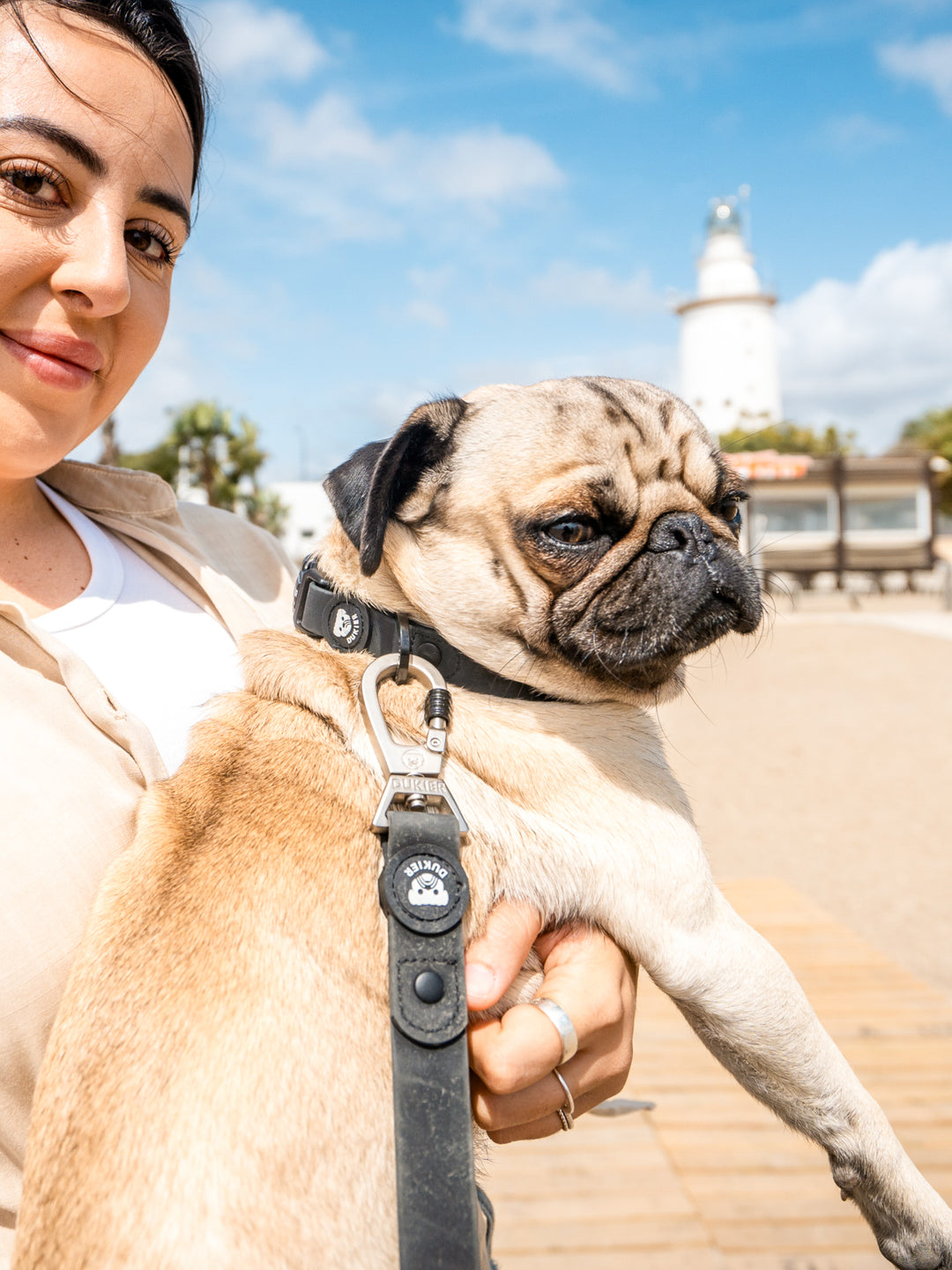 BLACK WATERPROOF DOG COLLAR