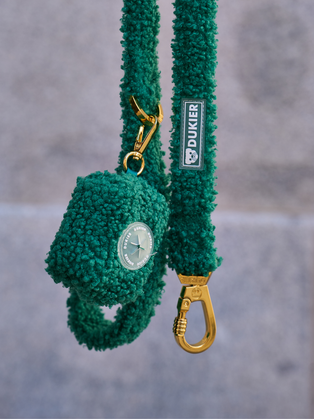 TEDDY GREEN POO BAG HOLDER