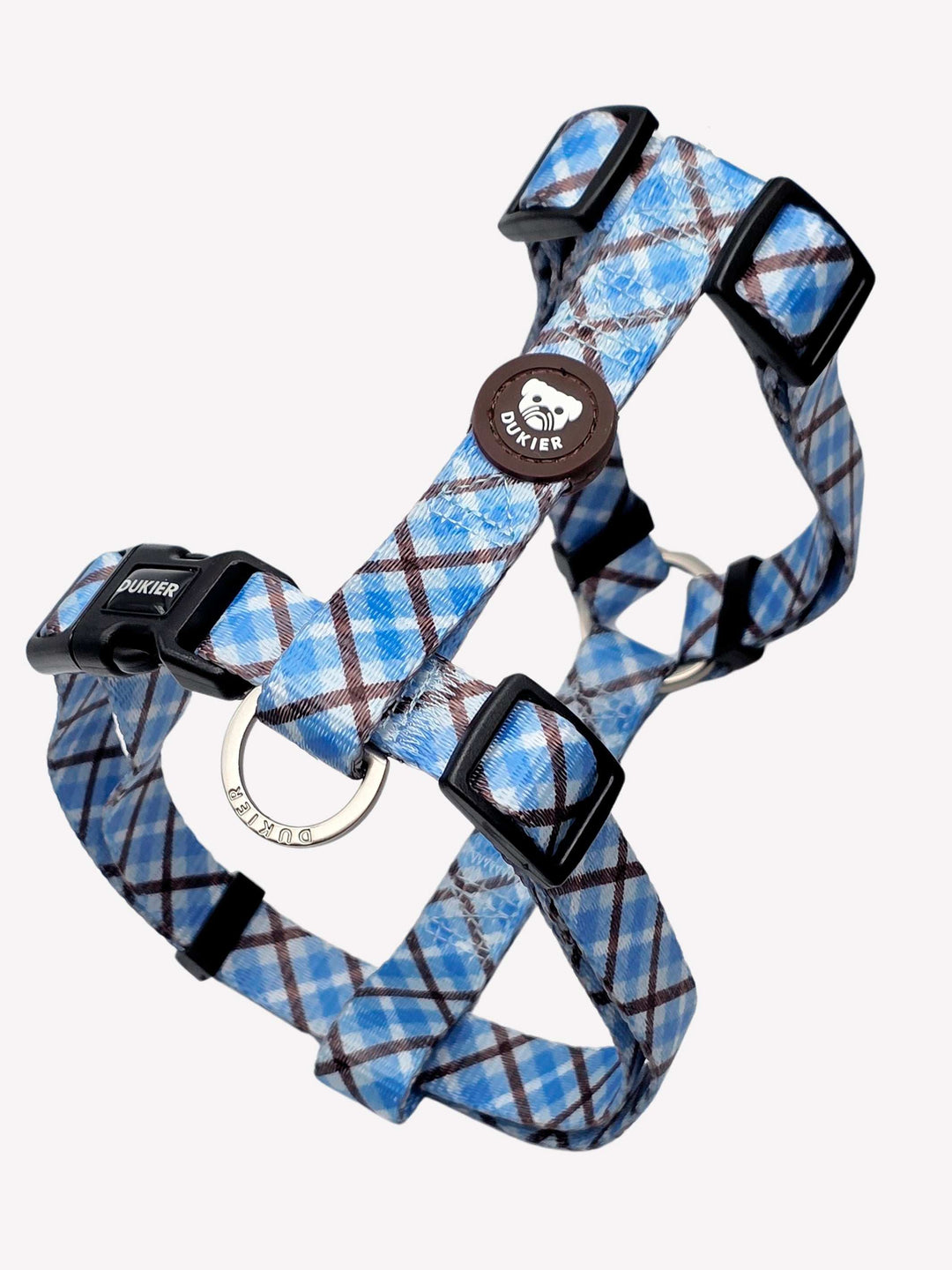 ARNÉS CLÁSICO PARA PERRO TARTÁN BLUE MOCCA
