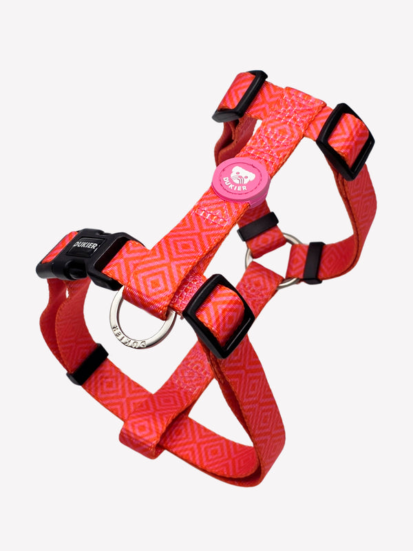 HARNAIS CLASSIQUE KALEIDO PINK GRID