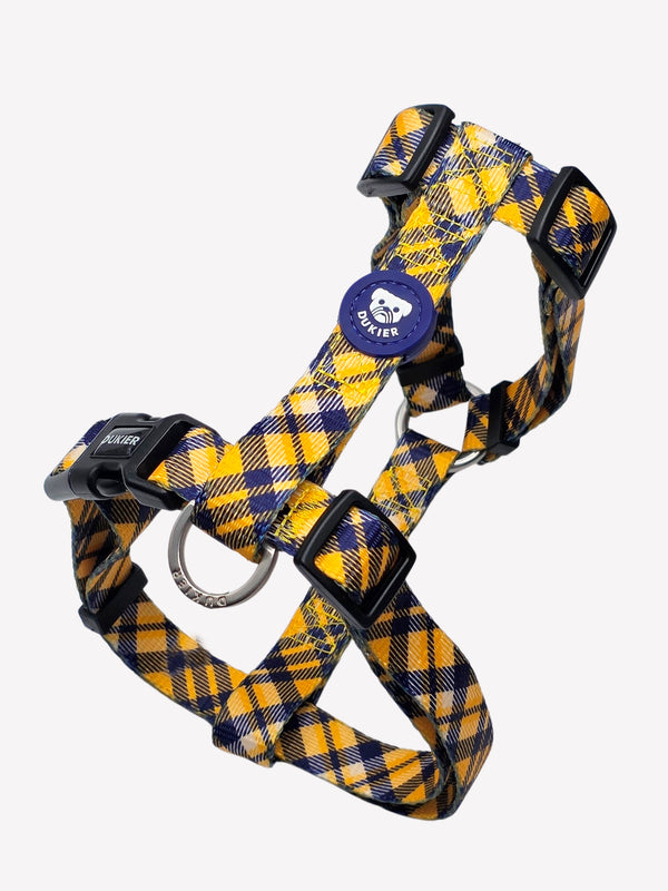 KLASSISCHES GESCHIRR TARTAN MUSTARD