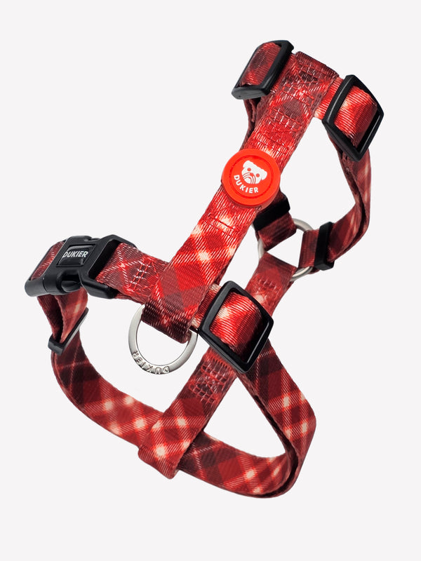 KLASSISCHES GESCHIRR TARTAN RED