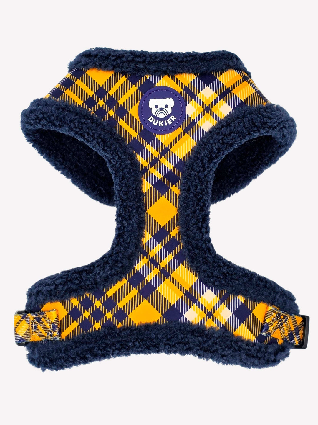 ARNES AJUSTABLE PARA PERRO TARTÁN MUSTARD