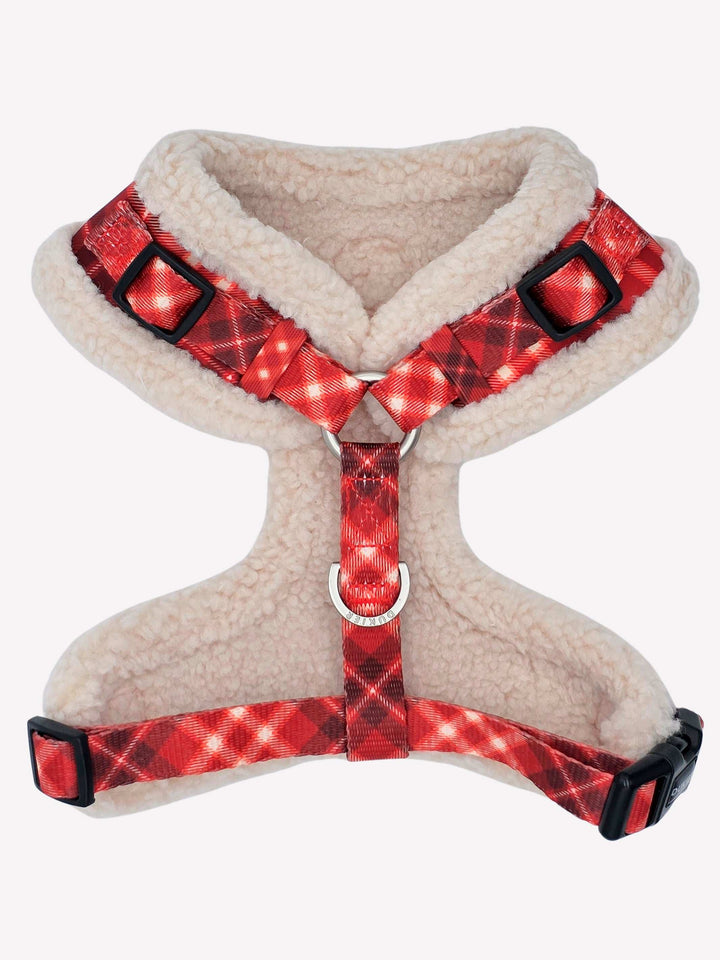 ARNES AJUSTABLE PARA PERRO TARTÁN RED