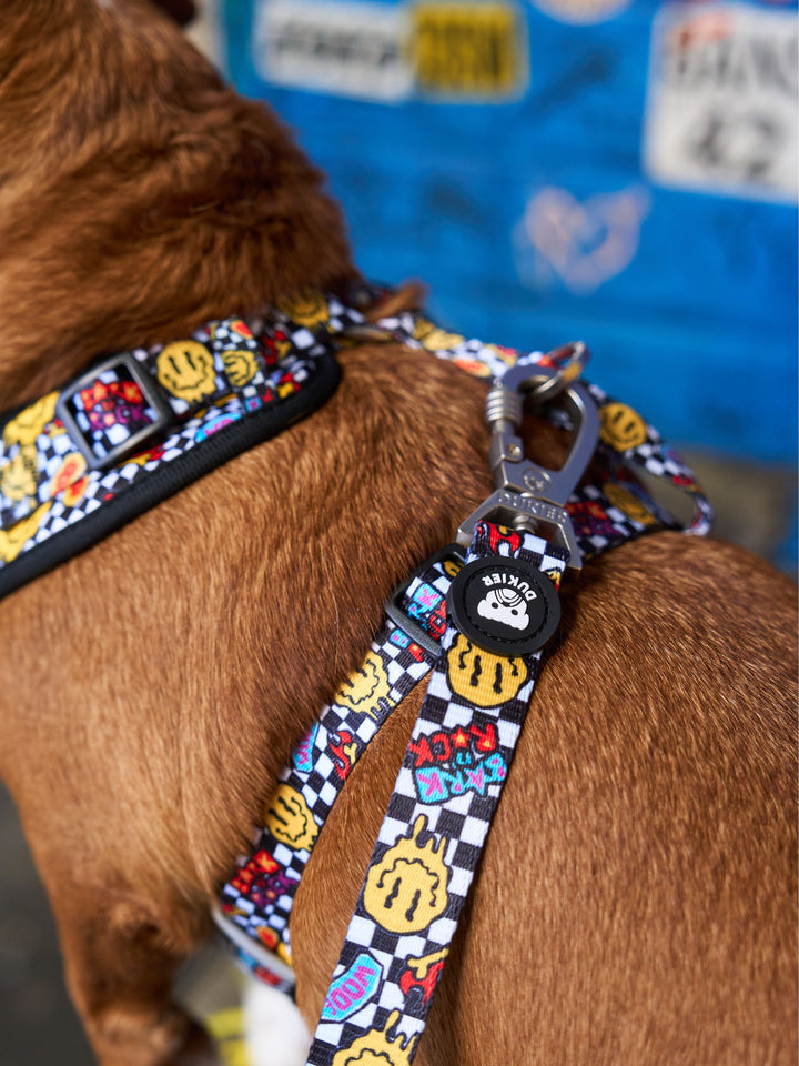 GRUNGE ADJUSTABLE DOG HARNESS