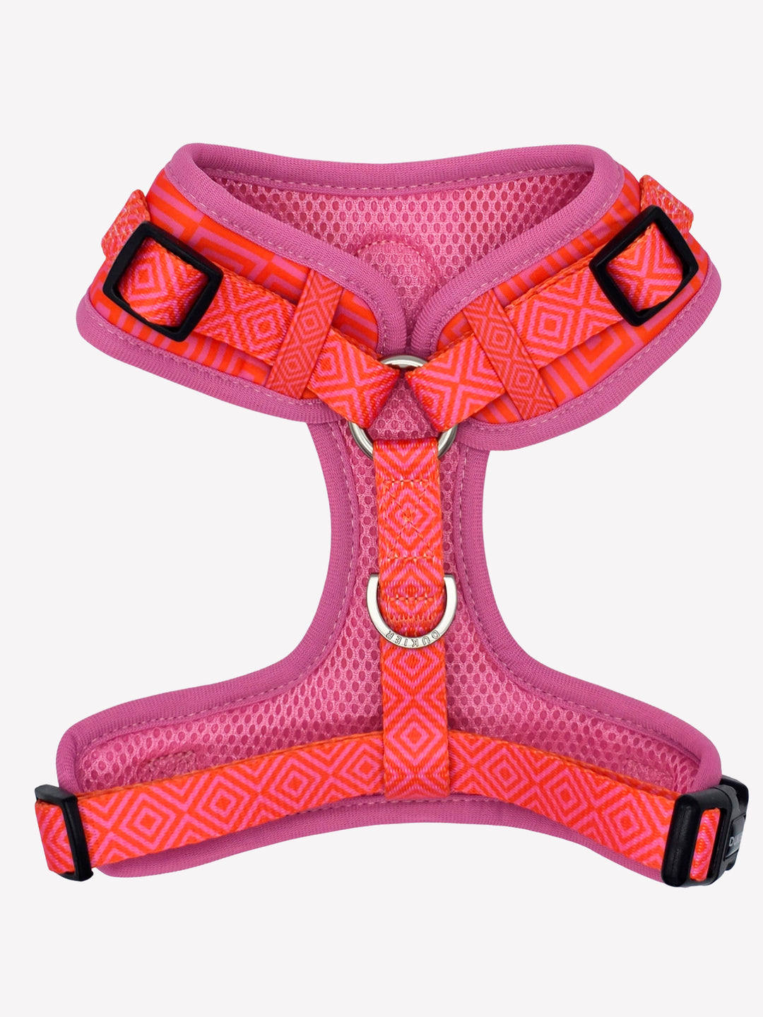 ARNÉS AJUSTABLE PARA PERRO KALEIDO PINK GRID