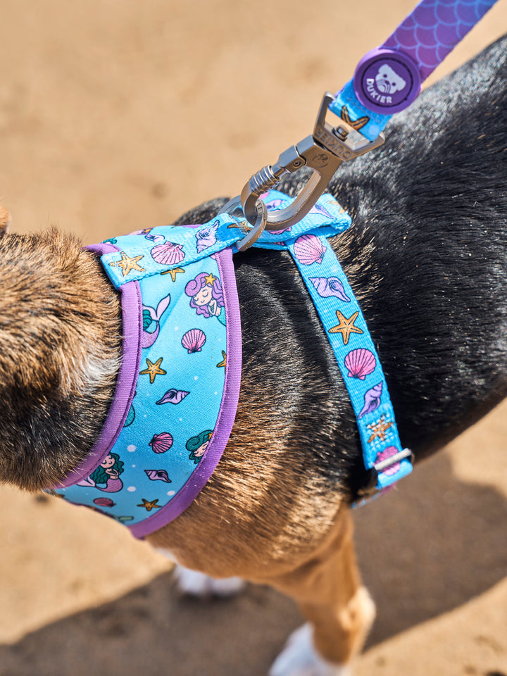 MERMAID REVERSIBLE DOG HARNESS