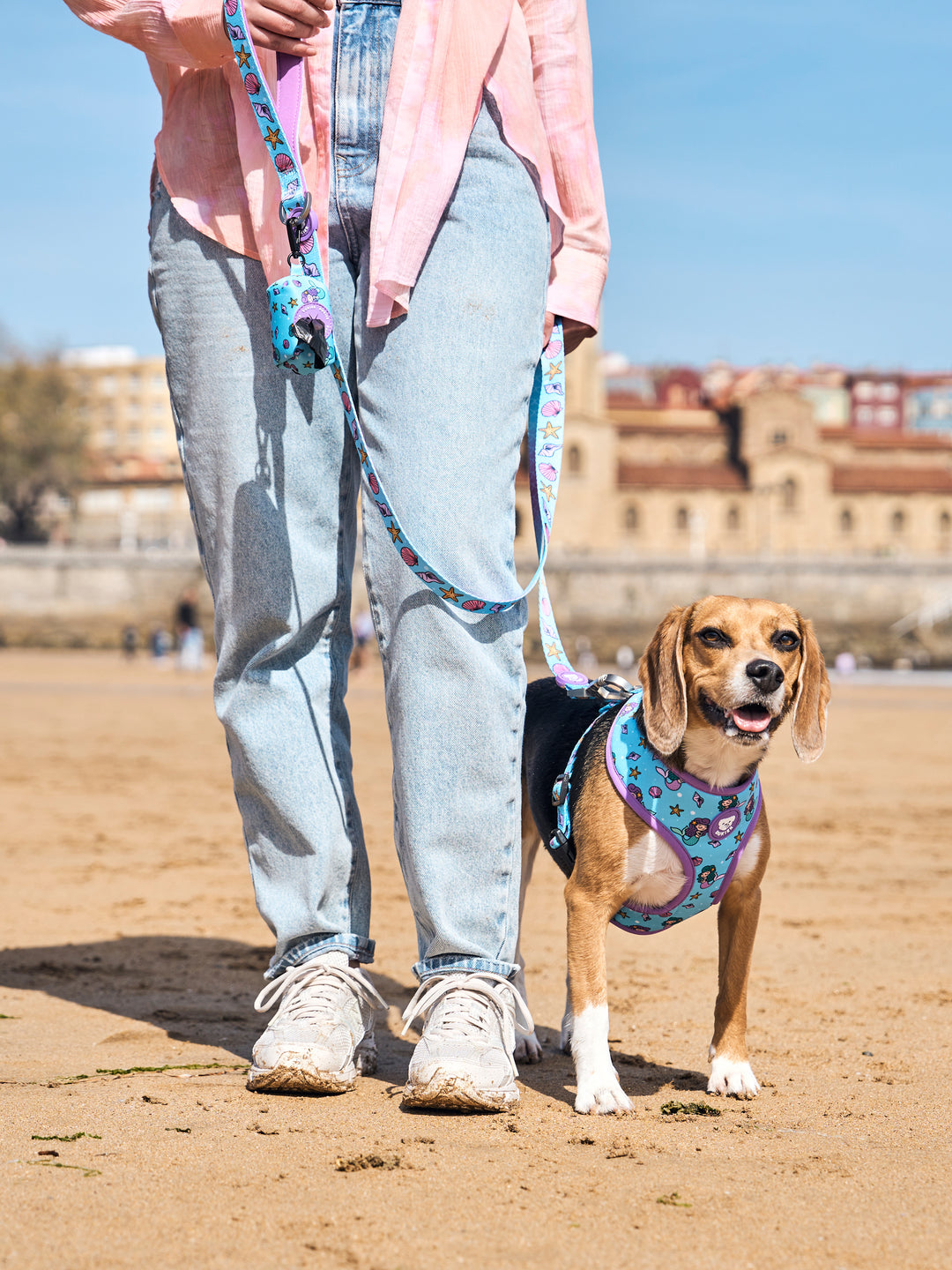 MERMAID REVERSIBLE DOG HARNESS