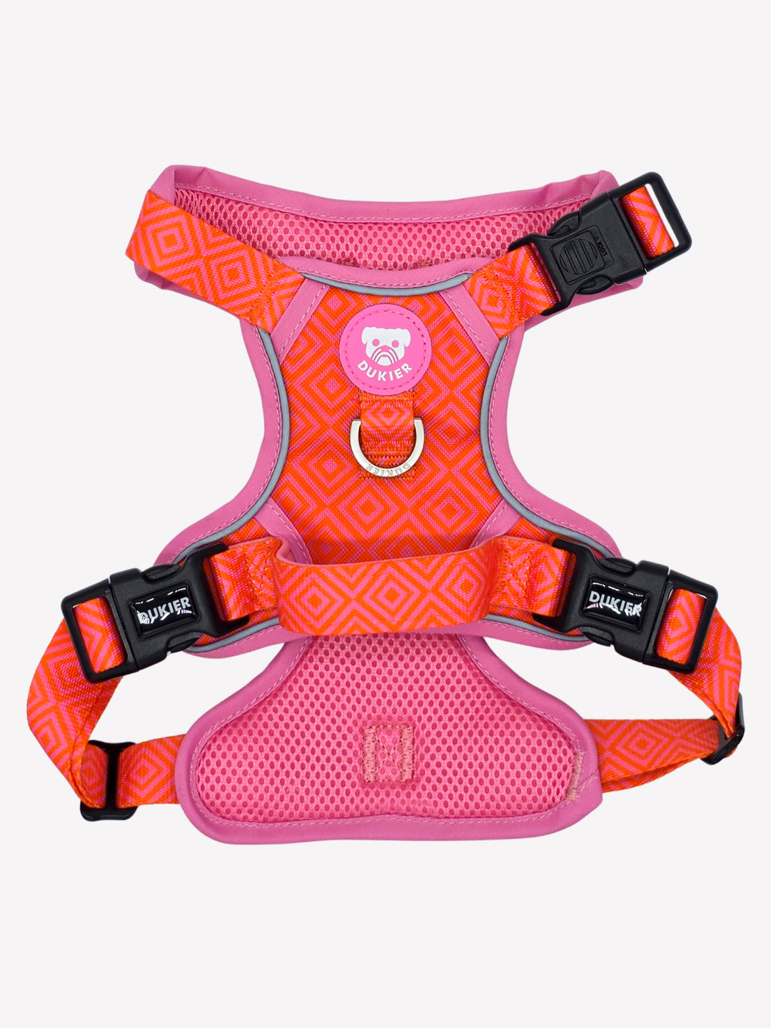 HARNAIS TRAIL KALEIDO PINK GRID POUR CHIEN