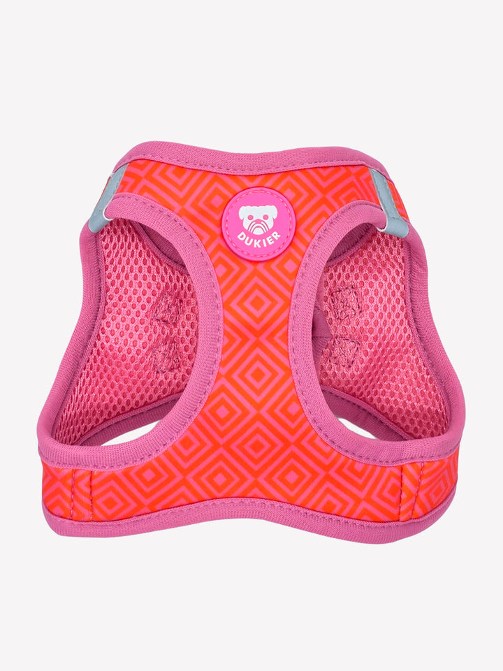 HARNAIS BODY KALEIDO PINK GRID POUR CHIEN