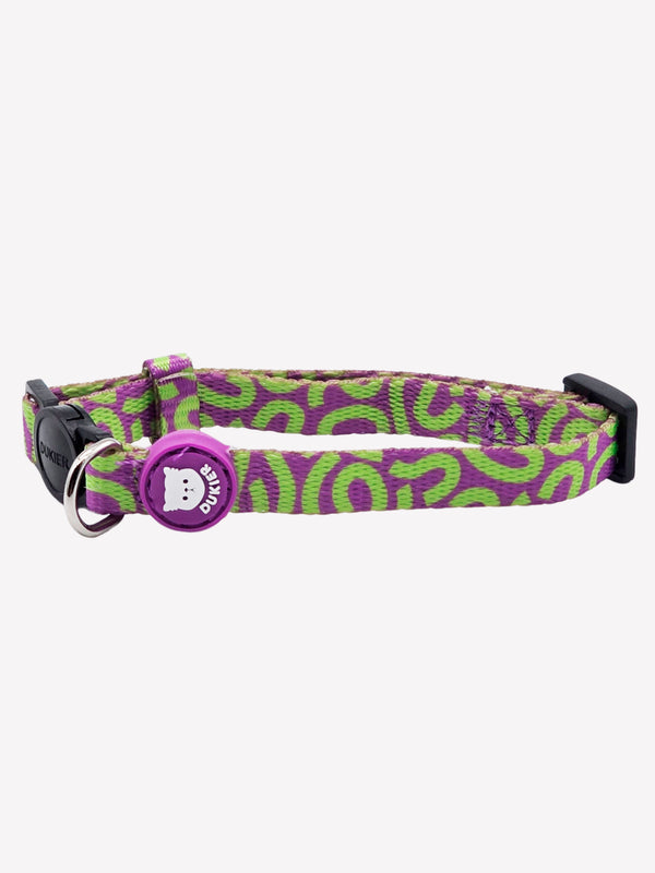 COLLARE PER GATTI KALEIDO LIME SWIRL