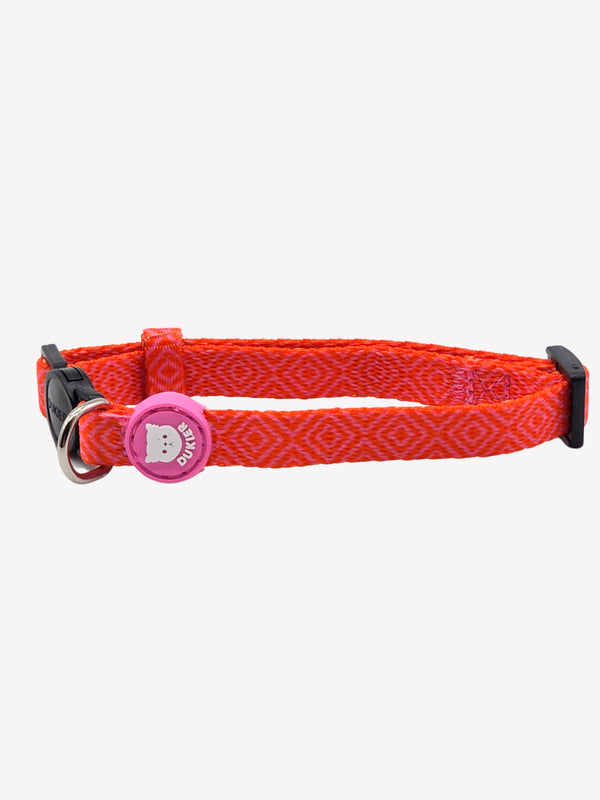 COLLARE PER GATTI KALEIDO PINK GRID