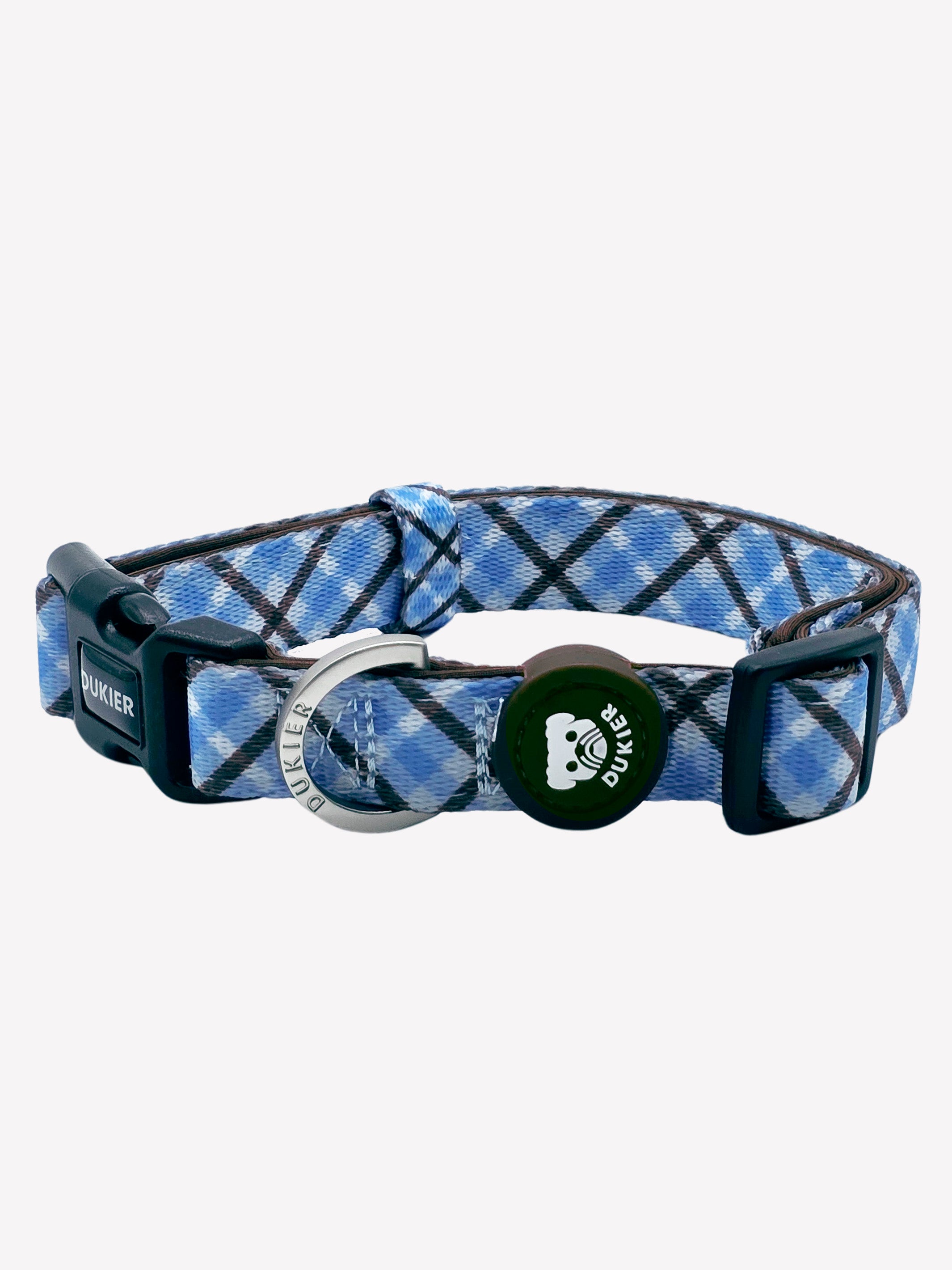 COLLAR PARA PERRO TARTÁN BLUE MOCCA