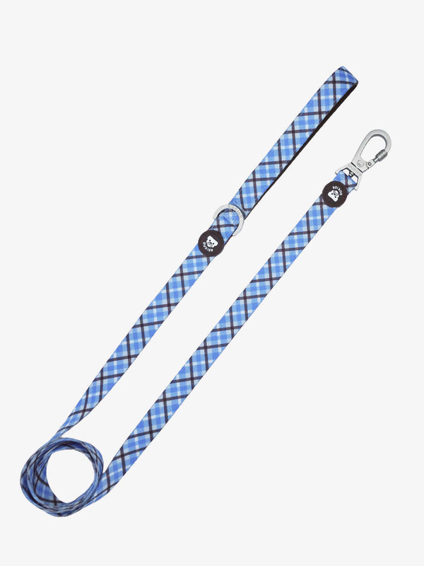 GUINZAGLIO  TARTAN BLUE MOCCA