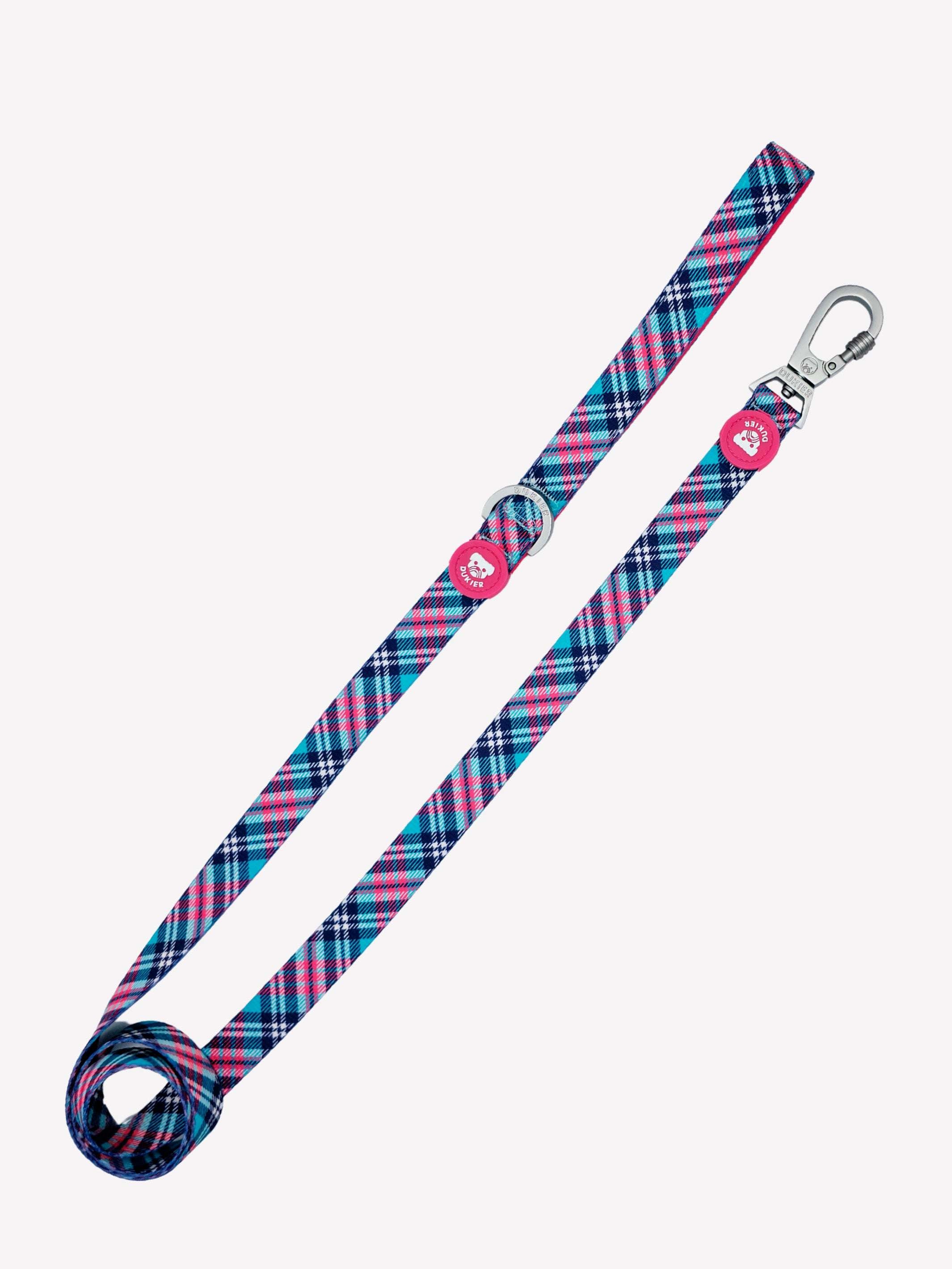 TARTAN PINK LEASH FOR DOGS