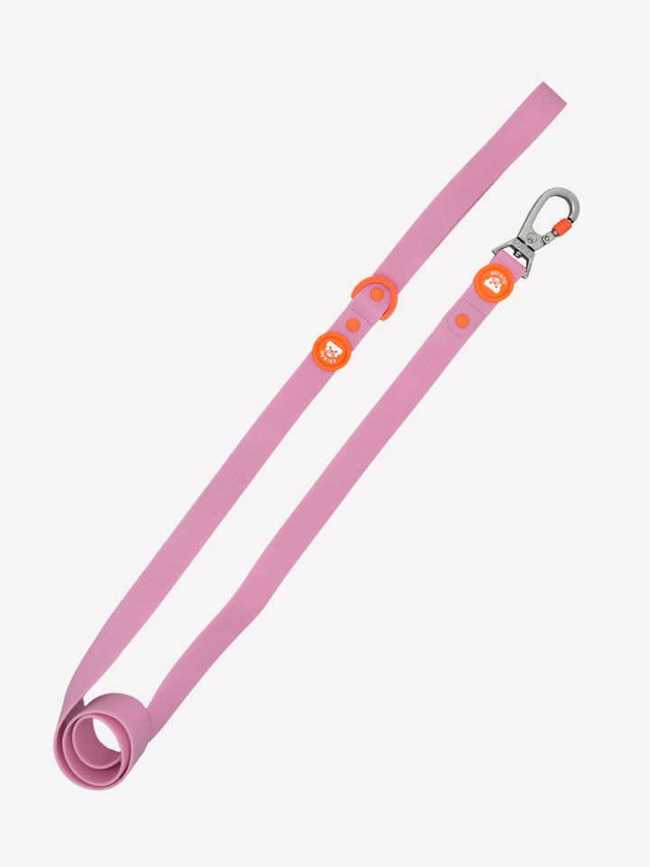 WATERPROOF DOG LEASH TANGERINE PINK
