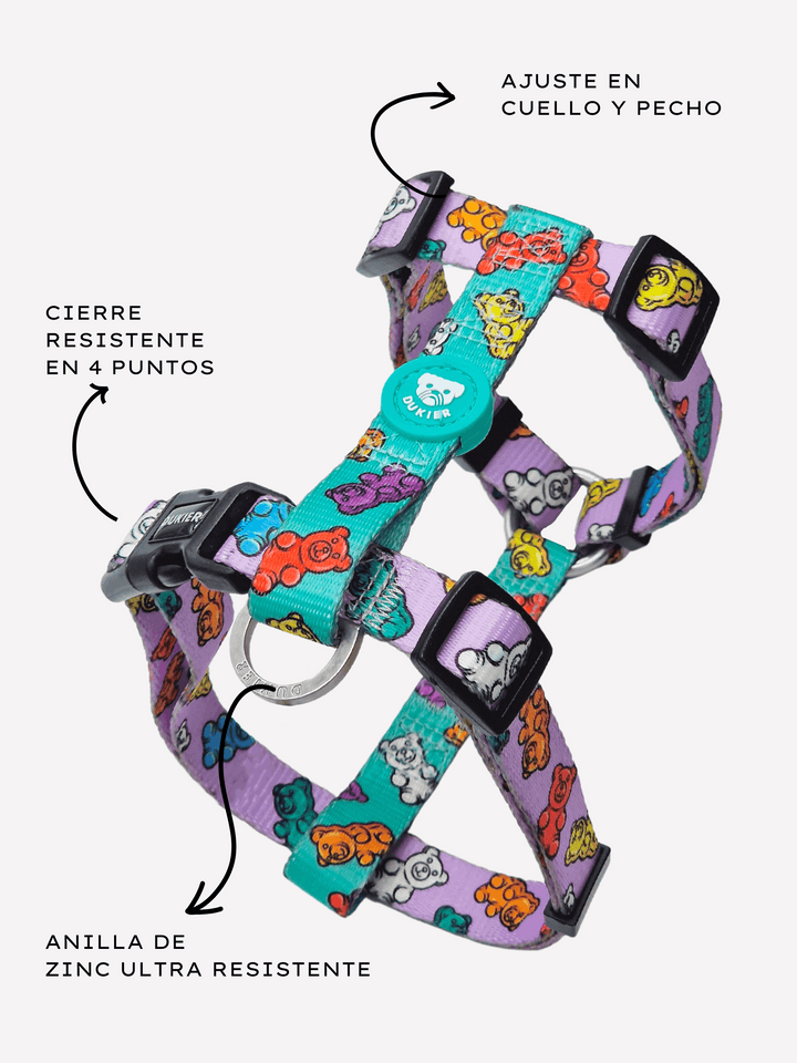 ARNÉS CLÁSICO PARA PERRO GUMMY BEARS