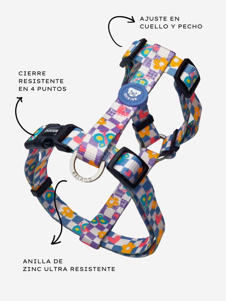 CHESS BOARD CLASSIC DOG HARNESS