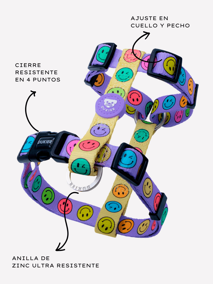 ARNÉS CLÁSICO PARA PERRO SMILEY