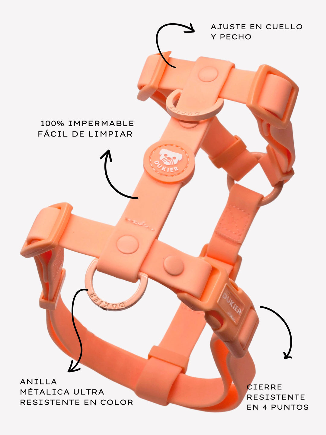HARNAIS WATERPROOF CORAL POUR CHIEN