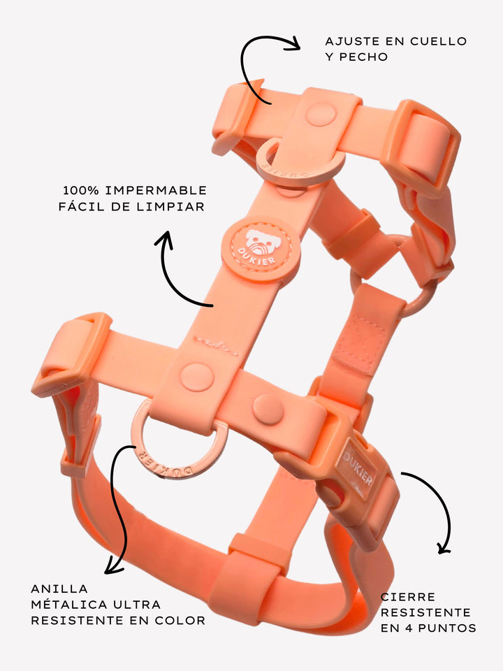 HARNAIS WATERPROOF CORAL POUR CHIEN