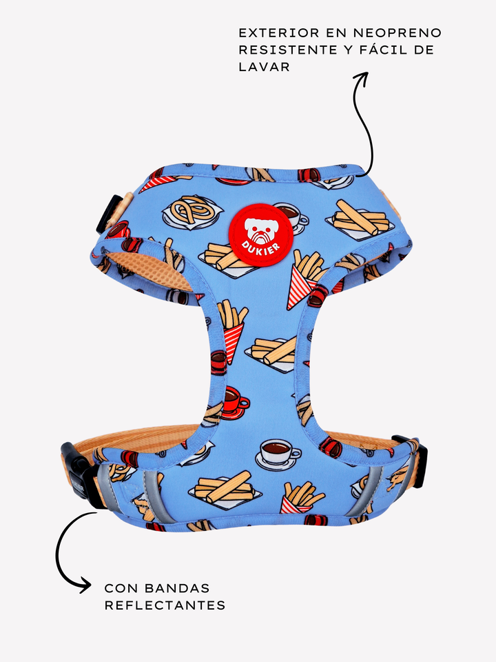 CHURROS ADJUSTABLE DOG HARNESS