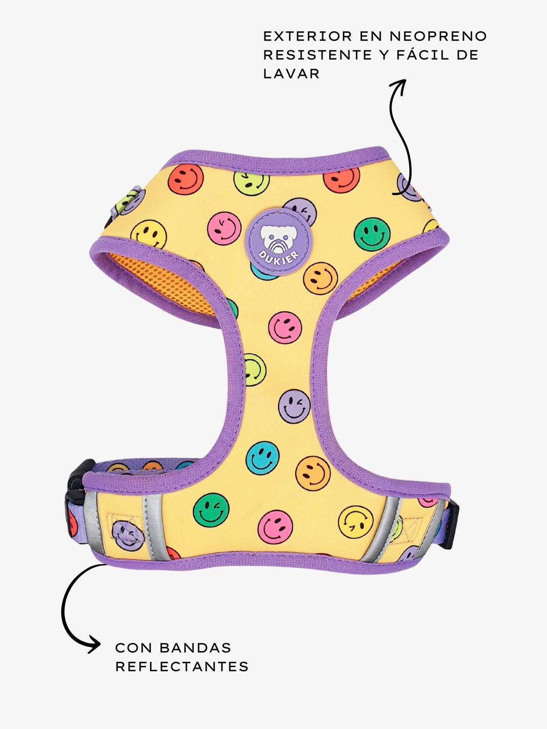 ARNÉS AJUSTABLE PARA PERRO SMILEY